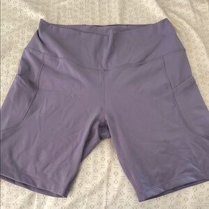 Nike Purple Bike Shorts Athletic Style